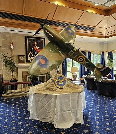 Static Spitfire for Battle of Britain Dinner event